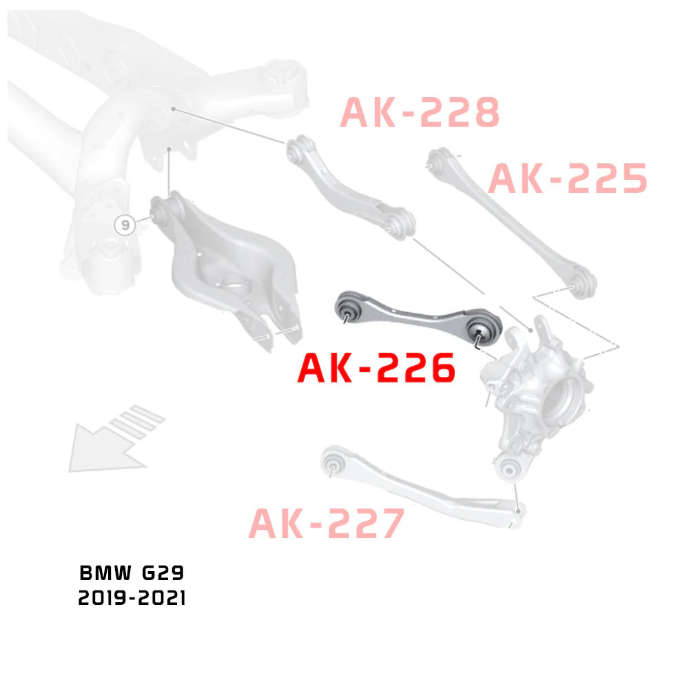 Godspeed Camber Arms BMW 4-Series G22 G23 G26 (2020-2024) Rear Upper Foward w/ Spherical Bearings - Image 5