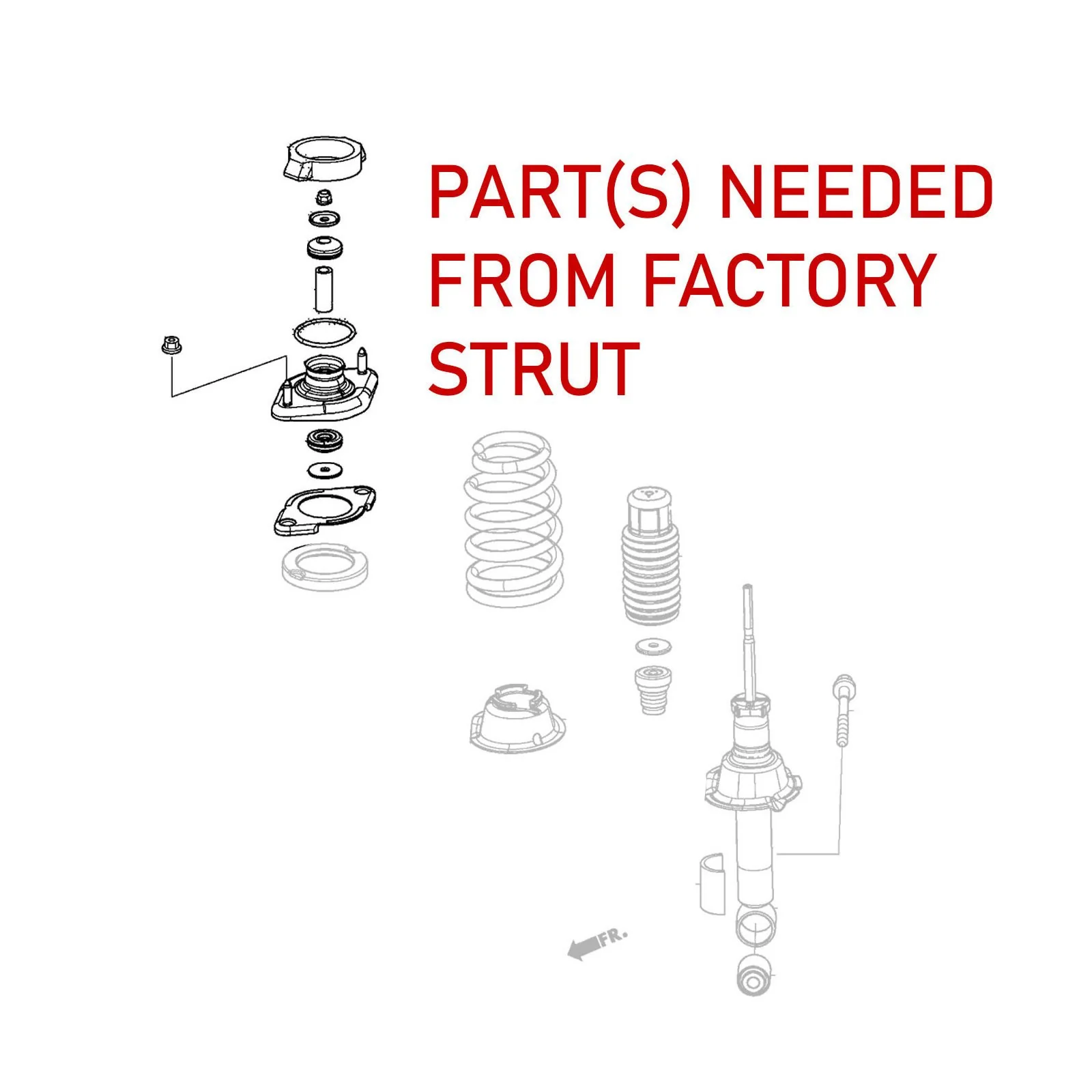 Godspeed Gravel Coilovers for Honda CRV (07-16) Lift Kit - Mono-GR w/ Front Camber Plates - Image 6