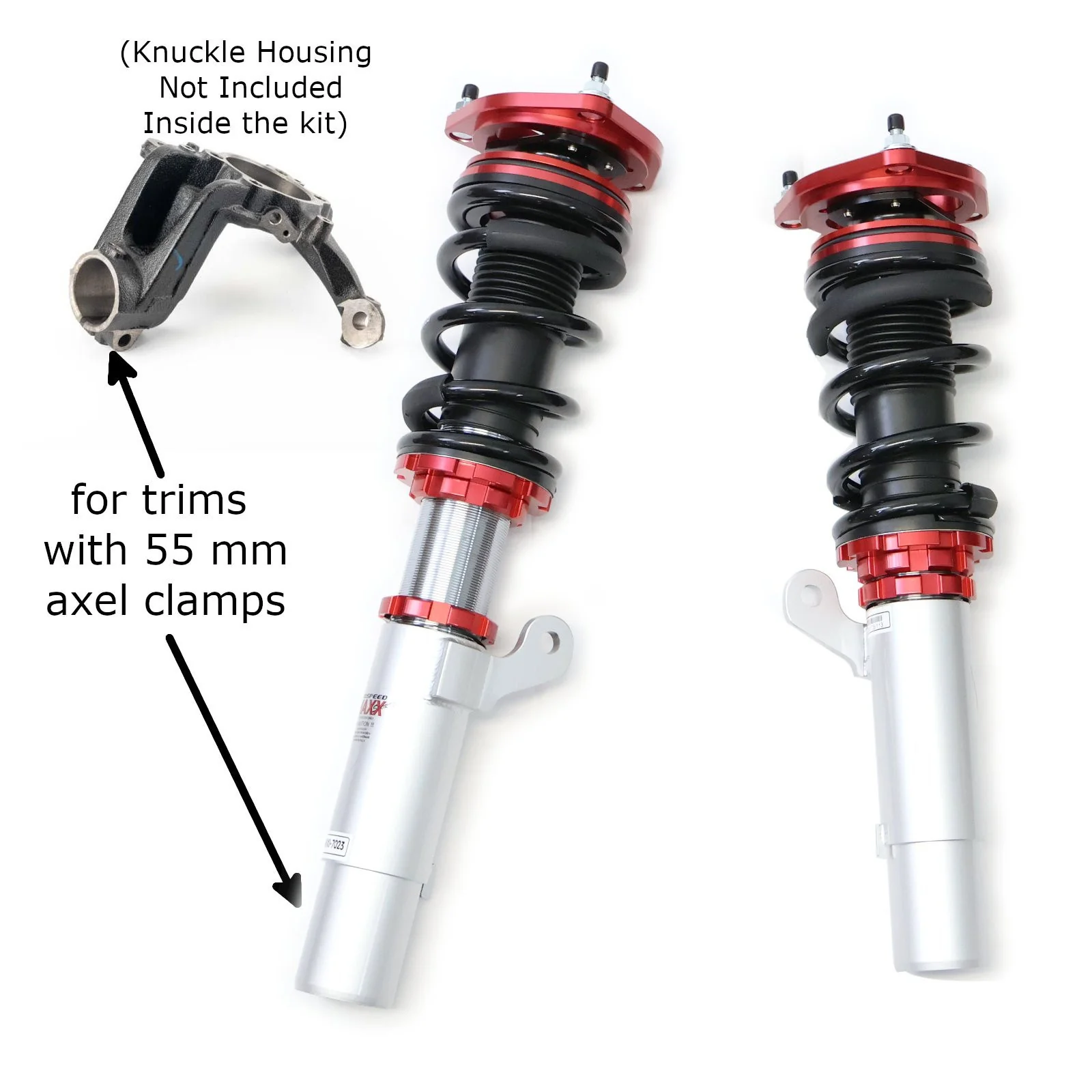 Godspeed MAXX Sports Coilovers for VW Beetle (2012-2019) Inverted Race w/ Front Camber Plates - Image 2