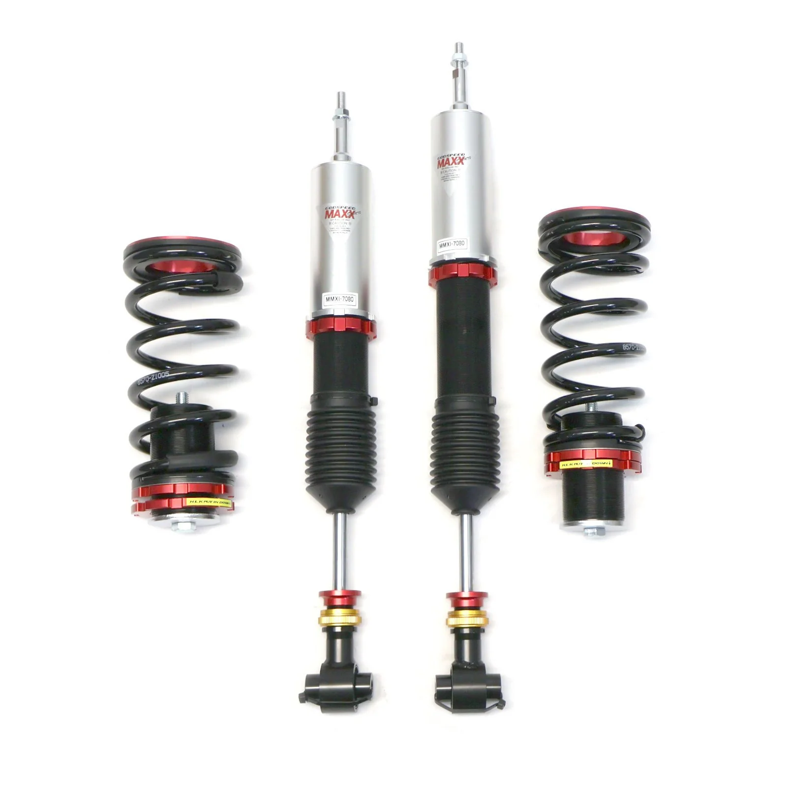 Godspeed MAXX Sports Coilovers VW Golf R MK7 (15-19) Golf Alltrack (17-19) Inverted Race w/ Front Camber Plate - Image 4