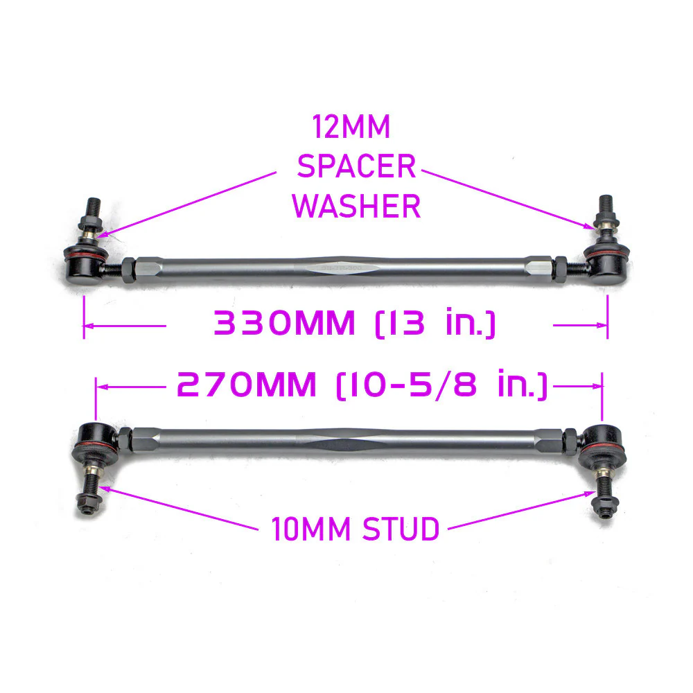 Godspeed Sway Bar End Links Mini Cooper (2002-2014) Rear Pair / OEM Replacement - Image 3