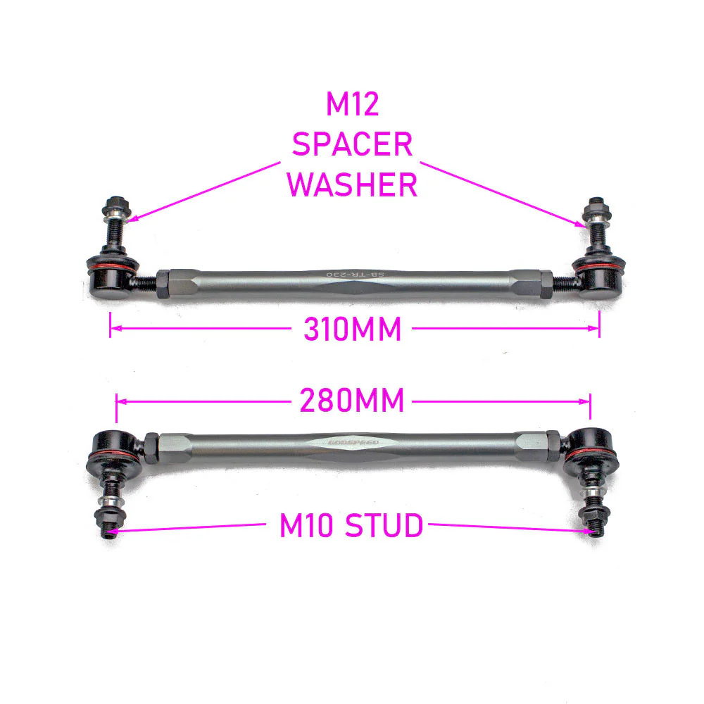 Godspeed Sway Bar End Links Mini Cooper (2002-2014) Rear Pair / OEM Replacement - Image 4