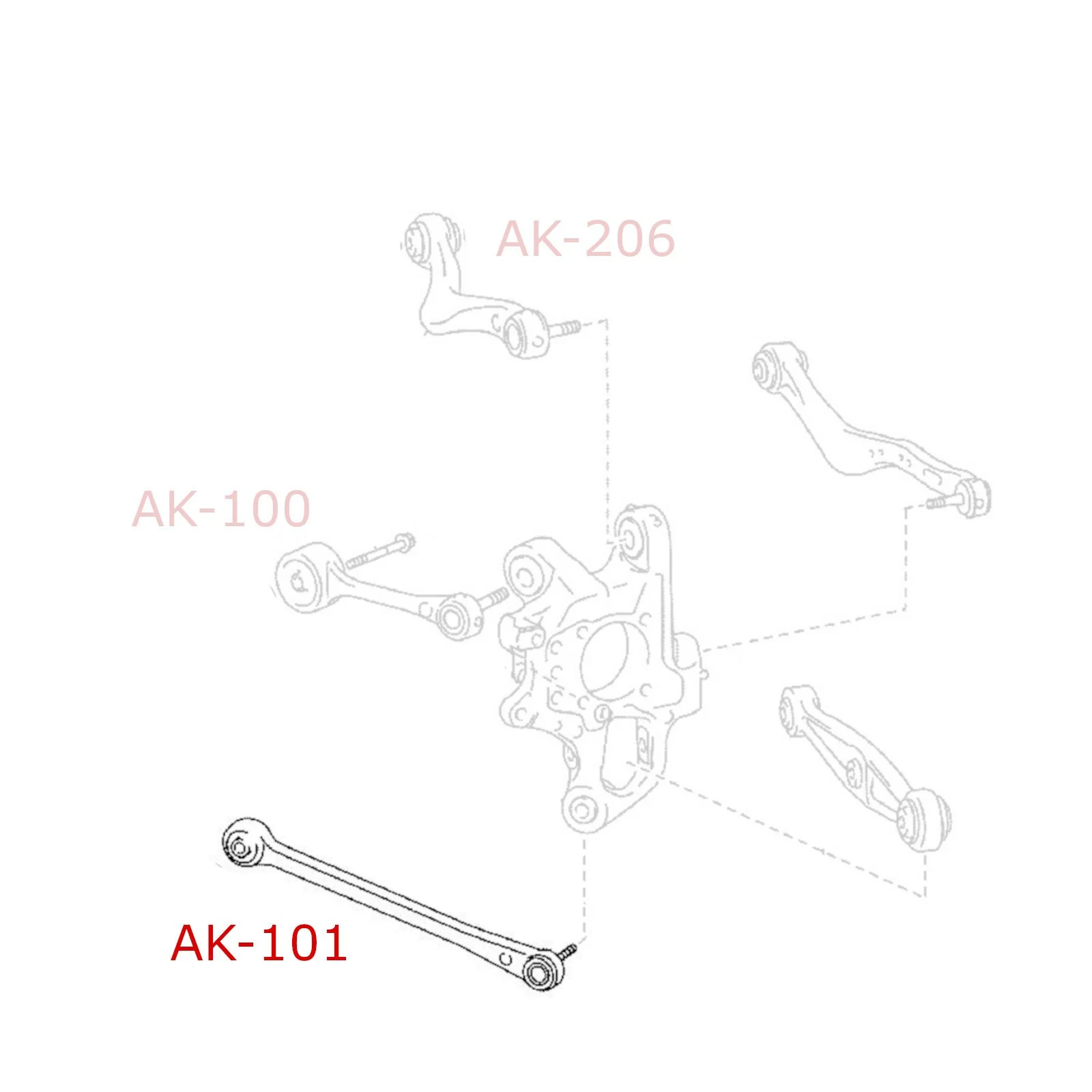 Godspeed Tension Rods Lexus LS460 LS600h (07-17) Rear Pair w/ Spherical Bearings - Image 5