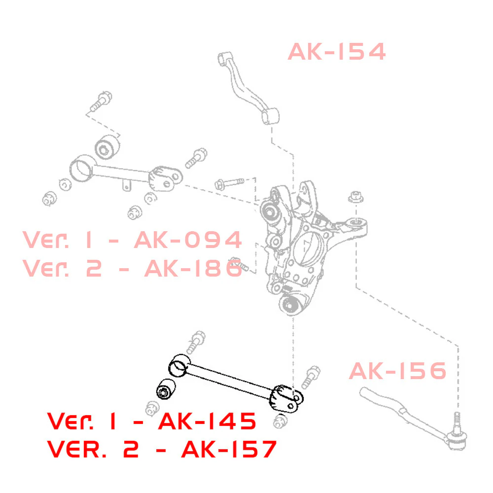 Godspeed Traction Arms Lexus GS200t (16-17) GS300 (18-19) GS350 (13-20) GS450h (13-18) GS F (16-20) Pair - Lower Rear Arms with Spherical Bearings - Image 5