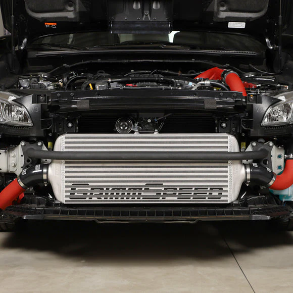 GrimmSpeed Intercooler Bumper Bar for Subaru WRX/ WRX STI (2008-2021) Front Mount - Black - Image 5