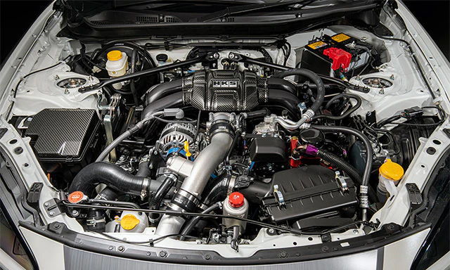 HKS Carbon Engine Bay Dress-Up Kit Scion FR-S Toyota 86 & GR86 Subaru BRZ (13-25) Engine & Fuse Box Cover - Image 3