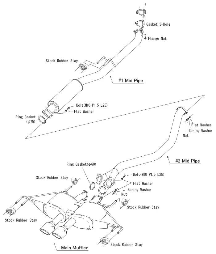 HKS Exhaust Honda Civic Type-R (22-23) LEGAMAX Sports Catback - 31021-AH005 - Image 3