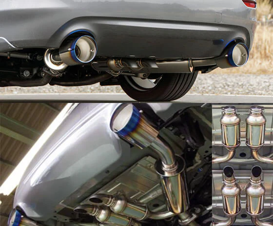 HKS Exhaust Infiniti Q50 (14-23) Full Dual Hi Power w/ Burnt Blue Tips - Axleback or Catback - Image 2