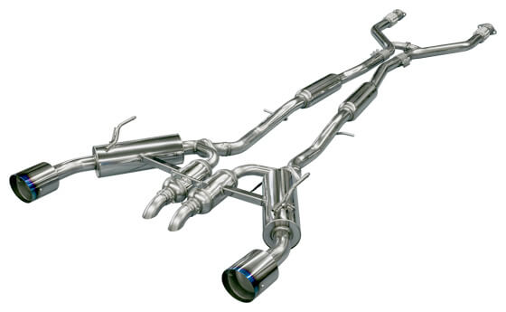 HKS Exhaust Infiniti Q50 (14-23) Full Dual Hi Power w/ Burnt Blue Tips - Axleback or Catback - Image 5