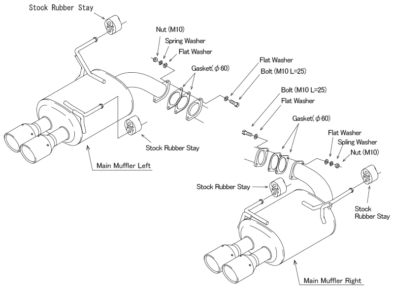 HKS Exhaust Subaru WRX Sedan (2022-2025) Axleback LEGAMAX Premium - 31021-AF025 - Image 4