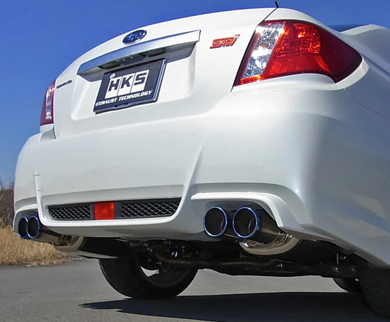 HKS Exhaust Subaru WRX STi Sedan (11-14) Legamax Premium w/ 3.5" Tip Axleback - 31021-AF021 - Image 2