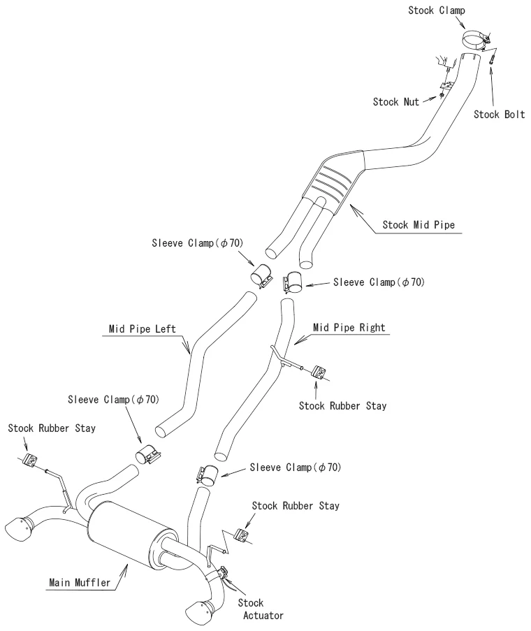 HKS Exhaust Toyota GR Supra (2019-2022) Super Turbo Catback - 31029-AT005 - Image 6