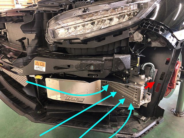 HKS Oil Cooler Kit Honda Civic Type R FK8 (2017-2021) Sandwich Type 15004-AH104 - Image 3
