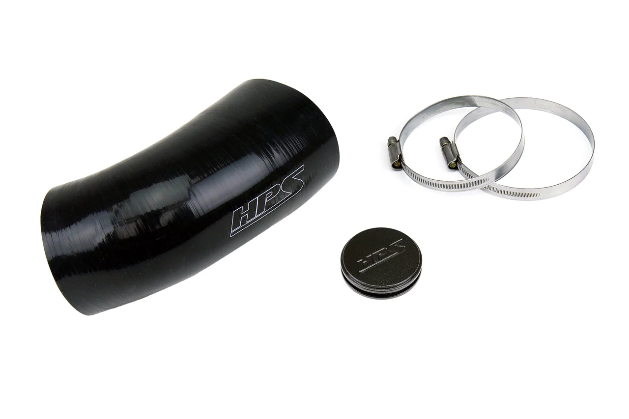 HPS Performance Silicone Air Intake Hose Porsche 911 Carrera C2/C4 3.4L/3.6L F6 (99-04) [Post MAF] Blue / Red / Black - Image 2
