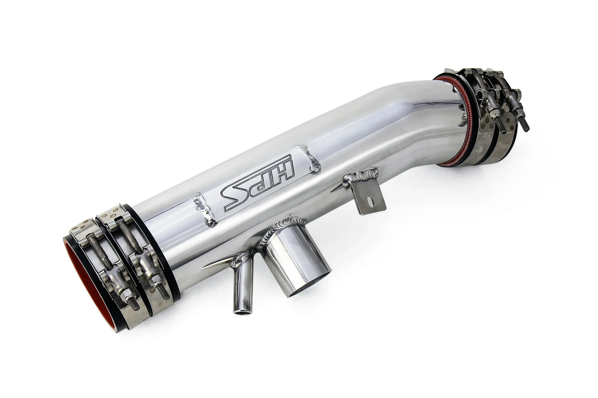 HPS Performance Air Intake Tube Lexus GS350 3.5L V6 F-Sport (13-20) [Post MAF] Blue / Polished / Red / Black - Image 2