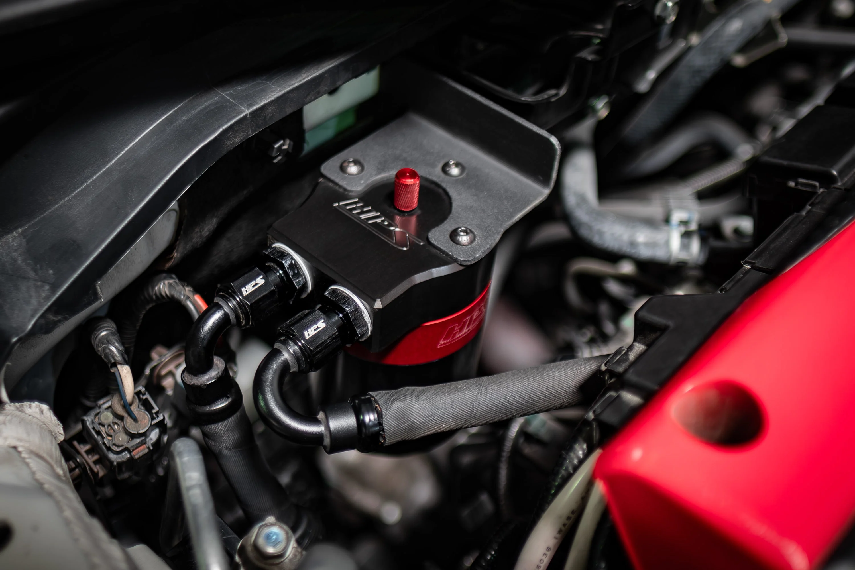 HPS Performance Aluminum Oil Catch Can Honda Civic Type R 2.0L Turbo (2017-2024) 860-002 - Image 7