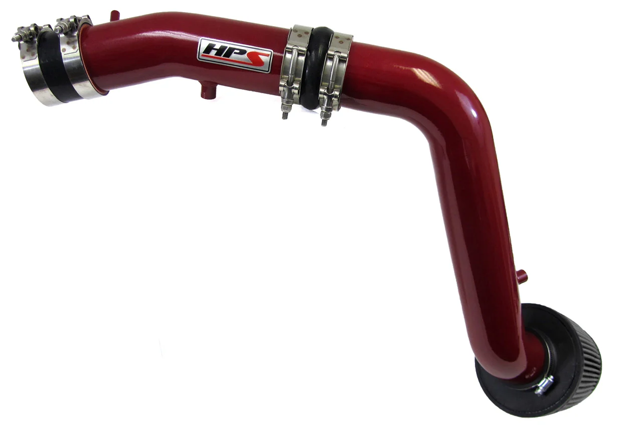 HPS Performance Cold Air Intake Acura TL Type-S 3.5L V6 (2007-2008) [Converts to Shortram] Black / Polished / Black / Red - Image 3