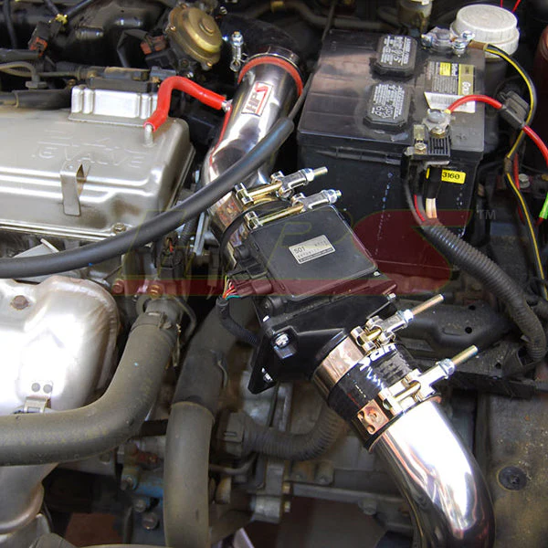 HPS Performance Cold Air Intake Chrysler Sebring LXi V6 3.0L (2001-2003) [Converts to Shortram] Black / Polished / Black / Red - Image 6