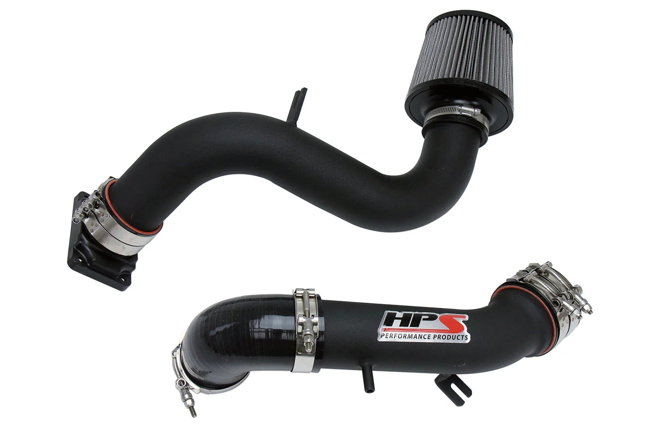 HPS Performance Cold Air Intake Dodge Stratus R/T V6 3.0L (2001-2003) [Converts to Shortram] Black / Polished / Black / Red - Image 4