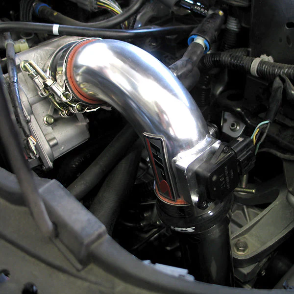 HPS Performance Cold Air Intake Mazda 3 2.0L / 2.3L Non Turbo (2003-2009) [Converts to Shortram] Black / Polished / Black / Red - Image 5