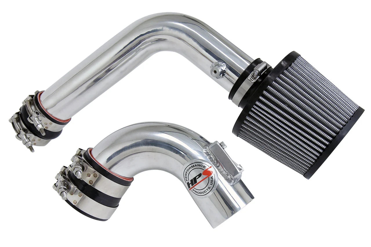 HPS Performance Cold Air Intake Mazda 5 2.0L / 2.3L Non Turbo (2006-2007) [Converts to Shortram] Black / Polished / Black / Red - Image 2