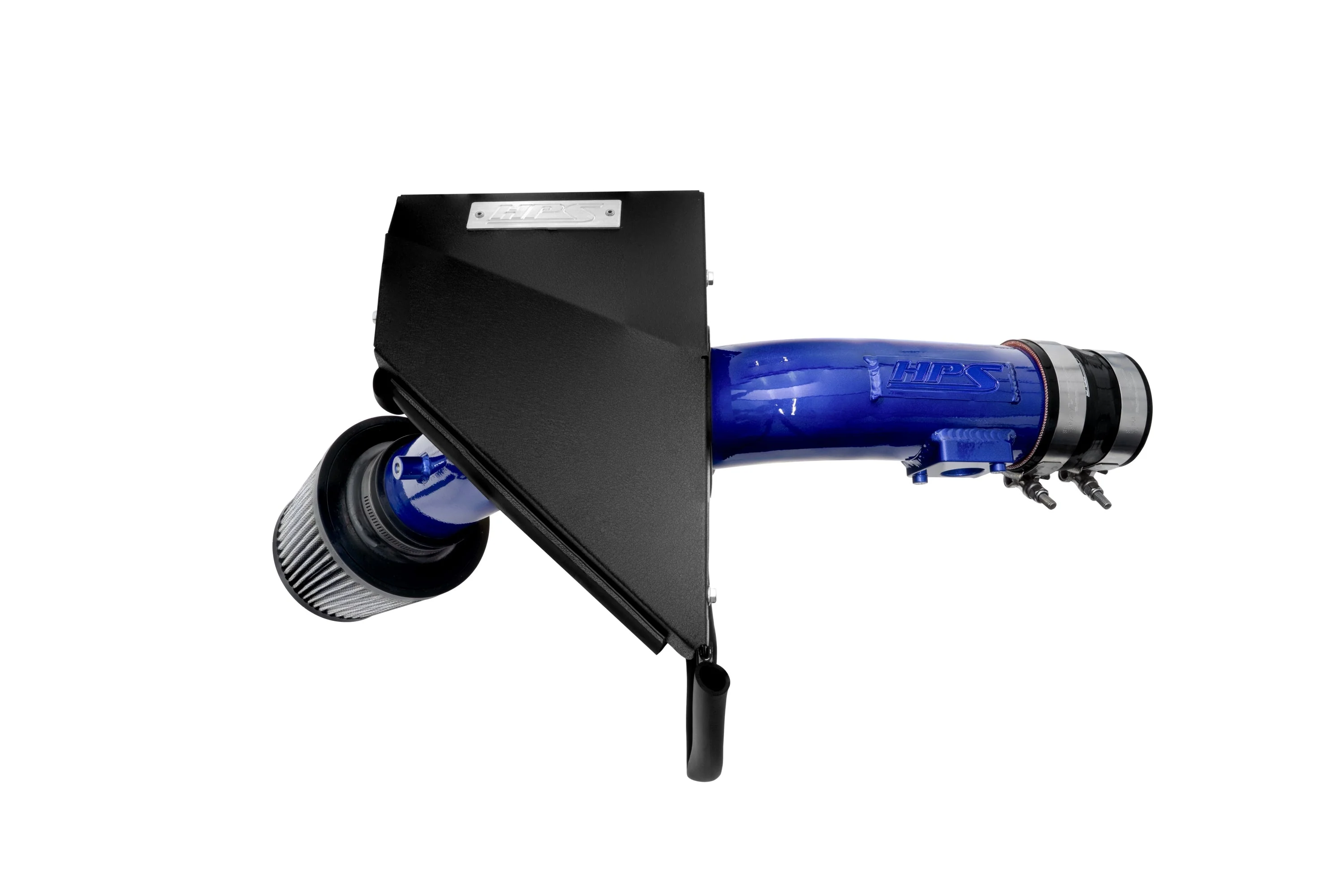 HPS Performance Cold Air Intake Subaru WRX STI / WRX 2.5L Turbo (08-14) [Converts to Shortram] Black / Polished / Black / Red