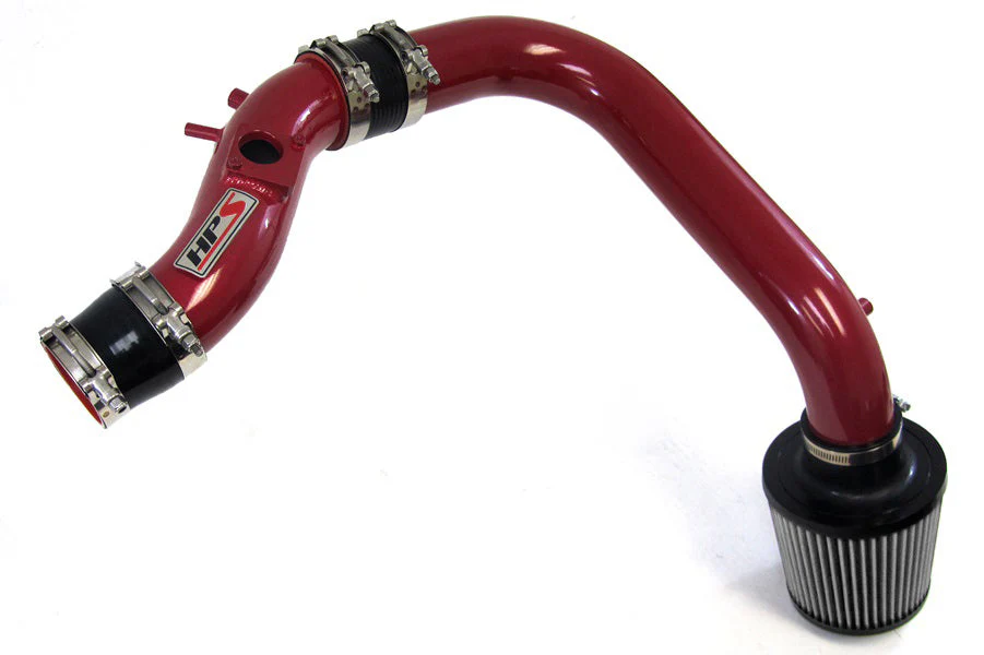 HPS Performance Cold Air Intake Toyota Matrix XR 1.8L (2003-2004) [Converts to Shortram] Black / Polished / Black / Red - Image 3