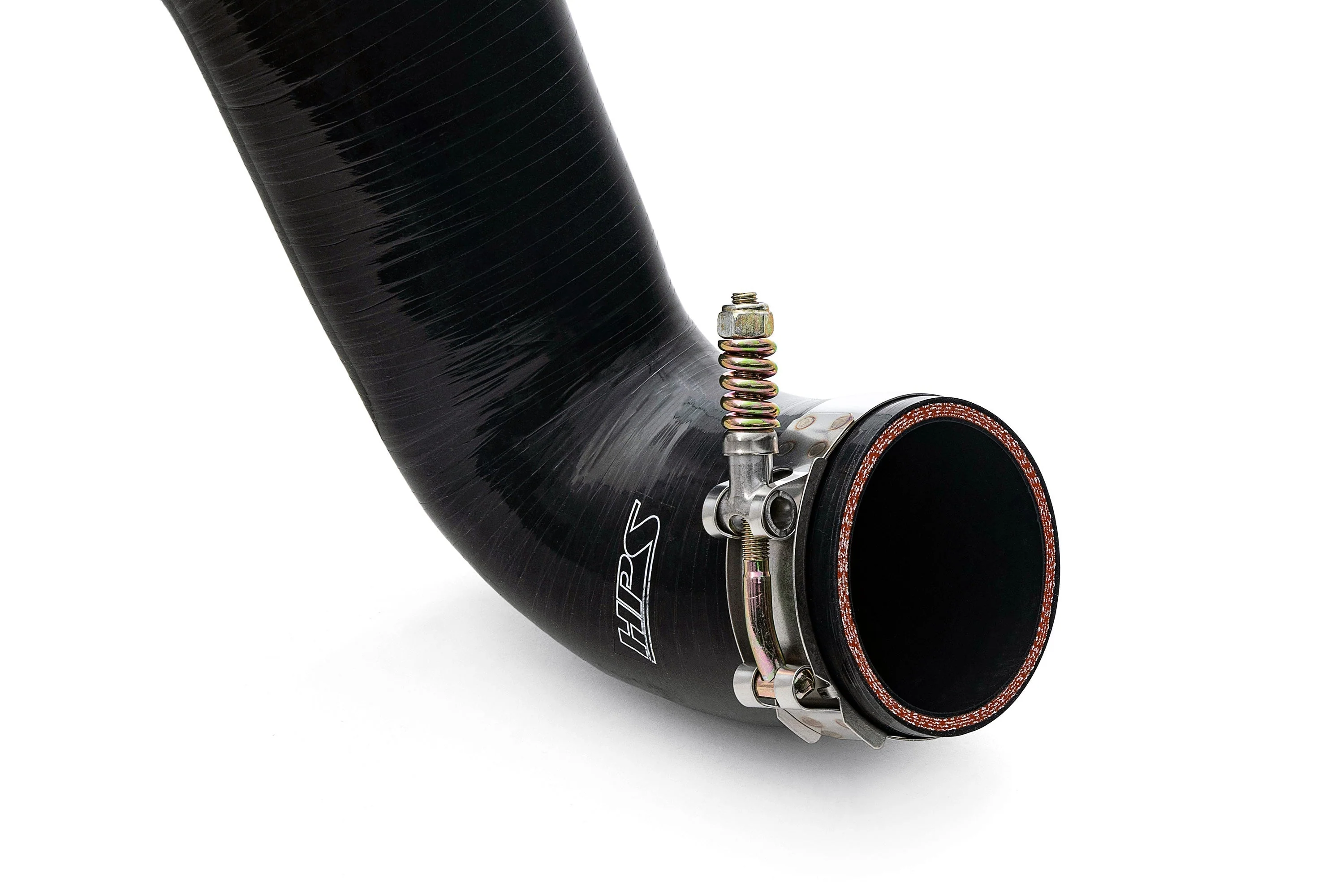 HPS Intercooler Charge Pipe Ford F250 F350 F450 F550 Superduty Powerstroke 6.7L Diesel Turbo (11-16) [Cold Side w/ CAC Hose Intercooler Boot] Polished / Black / Red - Image 8