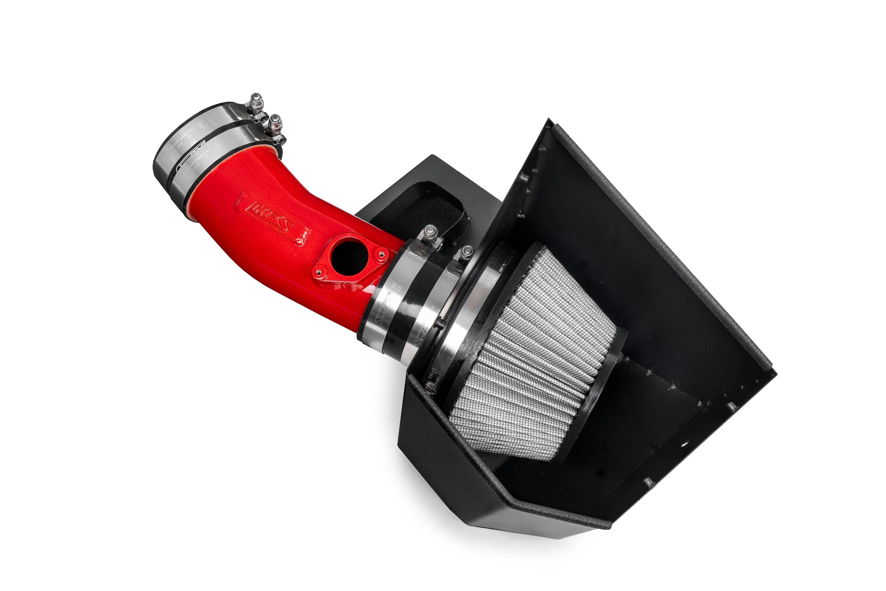 HPS Performance Air Intake Acura MDX 3.0L Turbo (22-25) Polished / Black / Red - Image 3