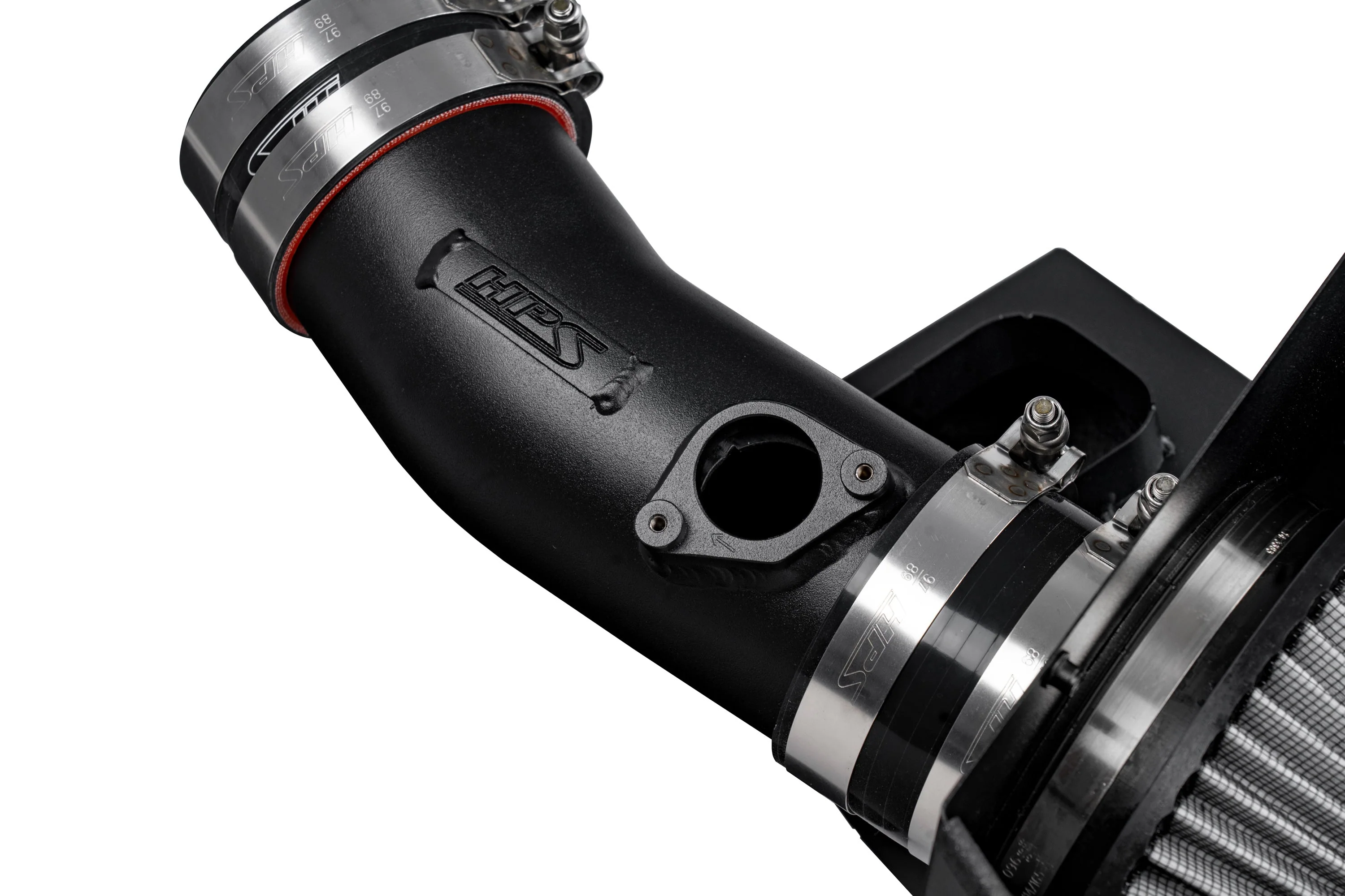 HPS Performance Air Intake Acura MDX 3.0L Turbo (22-25) Polished / Black / Red - Image 7