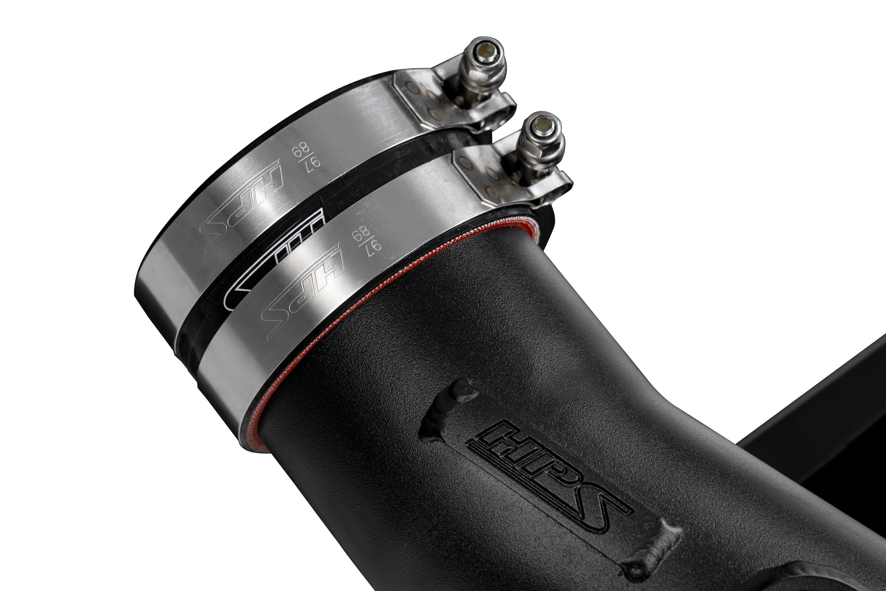 HPS Performance Air Intake Acura MDX 3.0L Turbo (22-25) Polished / Black / Red - Image 8
