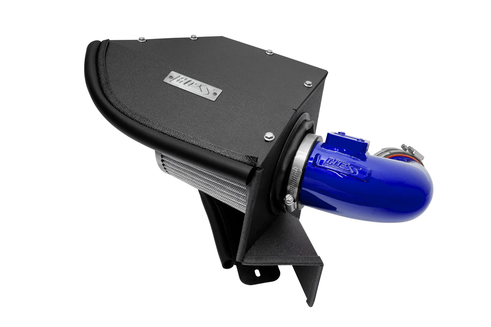 HPS Performance Air Intake BMW 330i (19-24) 330e (21-24) 2.0L Turbo B48 G20 with Heat Shield Polished / Red / Blue - Image 3