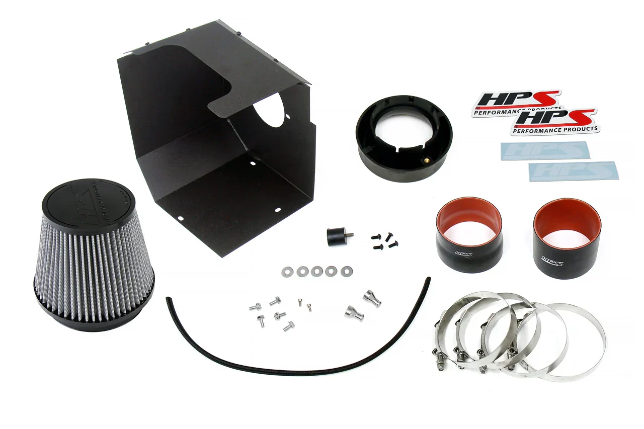 HPS Performance Air Intake GMC Sierra 2500 / 3500 HD 6.6L V8 Duramax L5P (2017-2019) Blue / Polish / Red / Black - Image 6