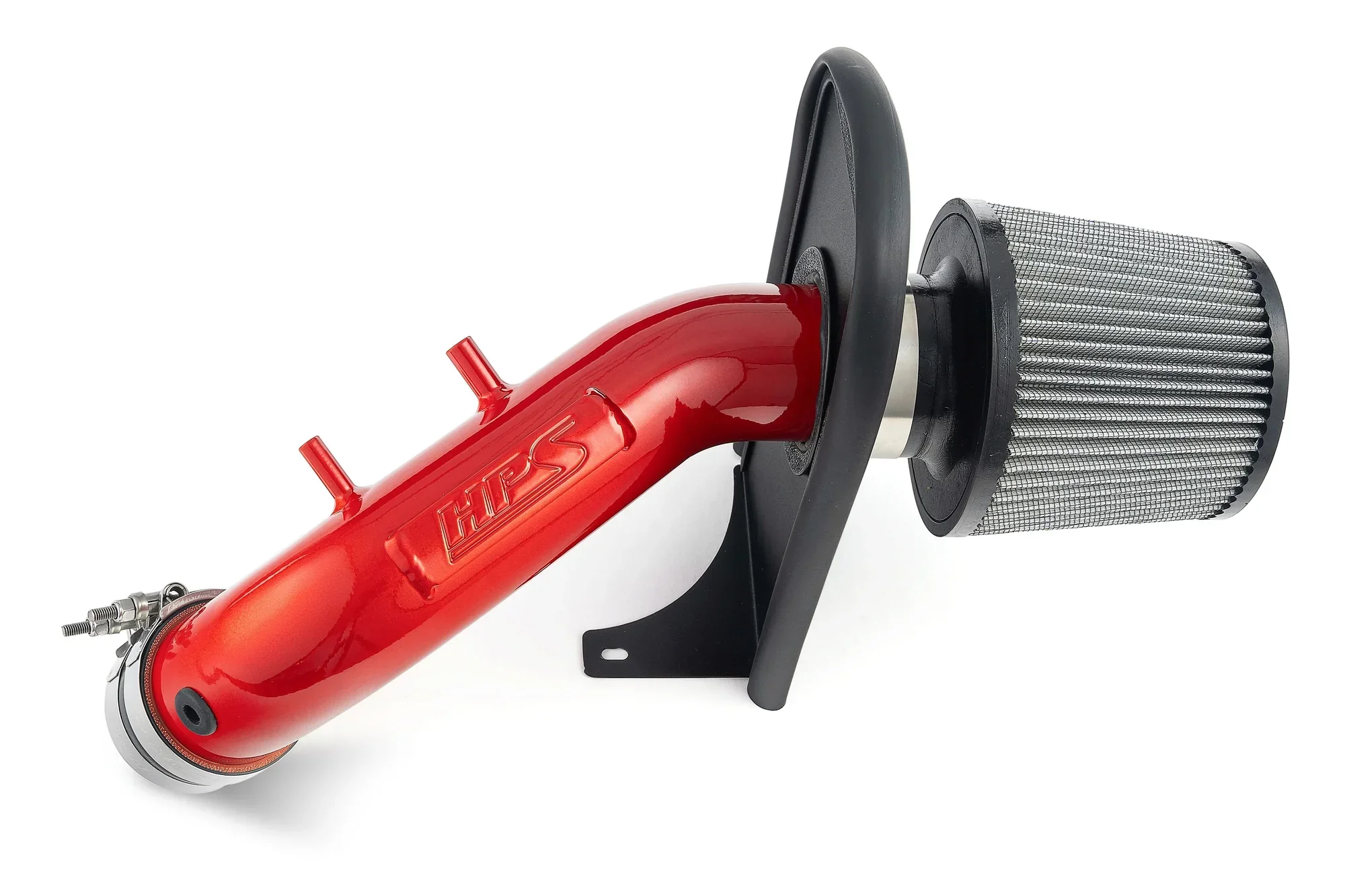 HPS Performance Air Intake Honda Accord 2.4L w/o MAF sensor (03-06) Blue / Polished / Red / Wrinkle Black - Image 3
