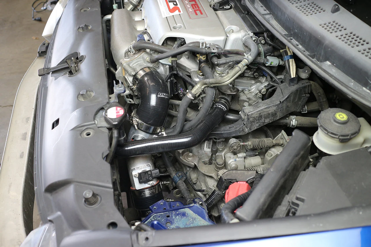 HPS Performance Air Intake Honda Civic Si 2.0L (06-11) Blue / Polished / Red / Black - Image 7