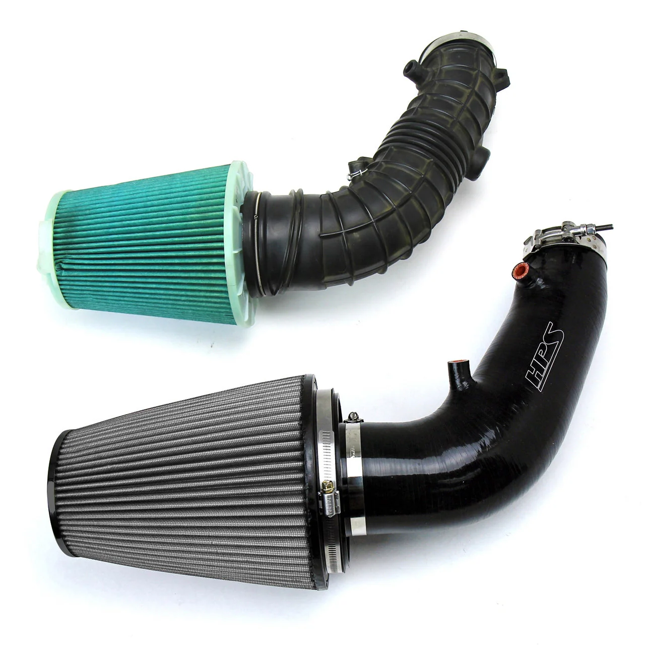 HPS Short Ram Air Intake Honda S2000 AP1/AP2 (2000-2009) Wrinkle Black Finish - Image 5