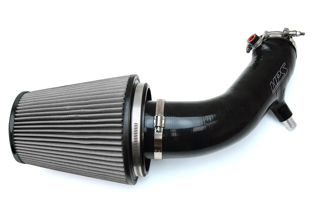 HPS Short Ram Air Intake Honda S2000 AP1/AP2 (2000-2009) Wrinkle Black Finish - Image 8