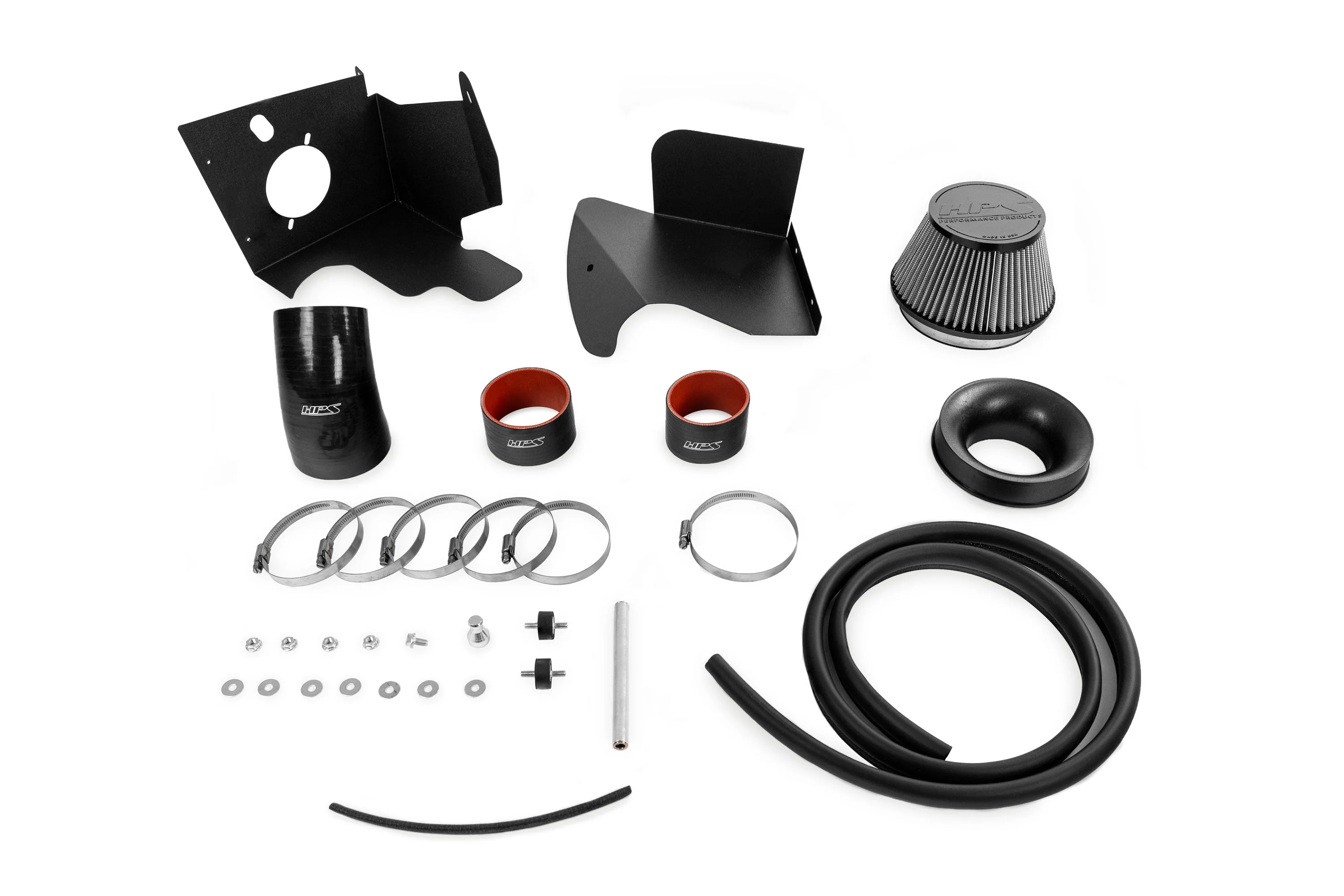 HPS Performance Air Intake Kia K5 1.6L Turbo (2021-2024) with Heat Shield - Polished / Black / Red / Blue - Image 5