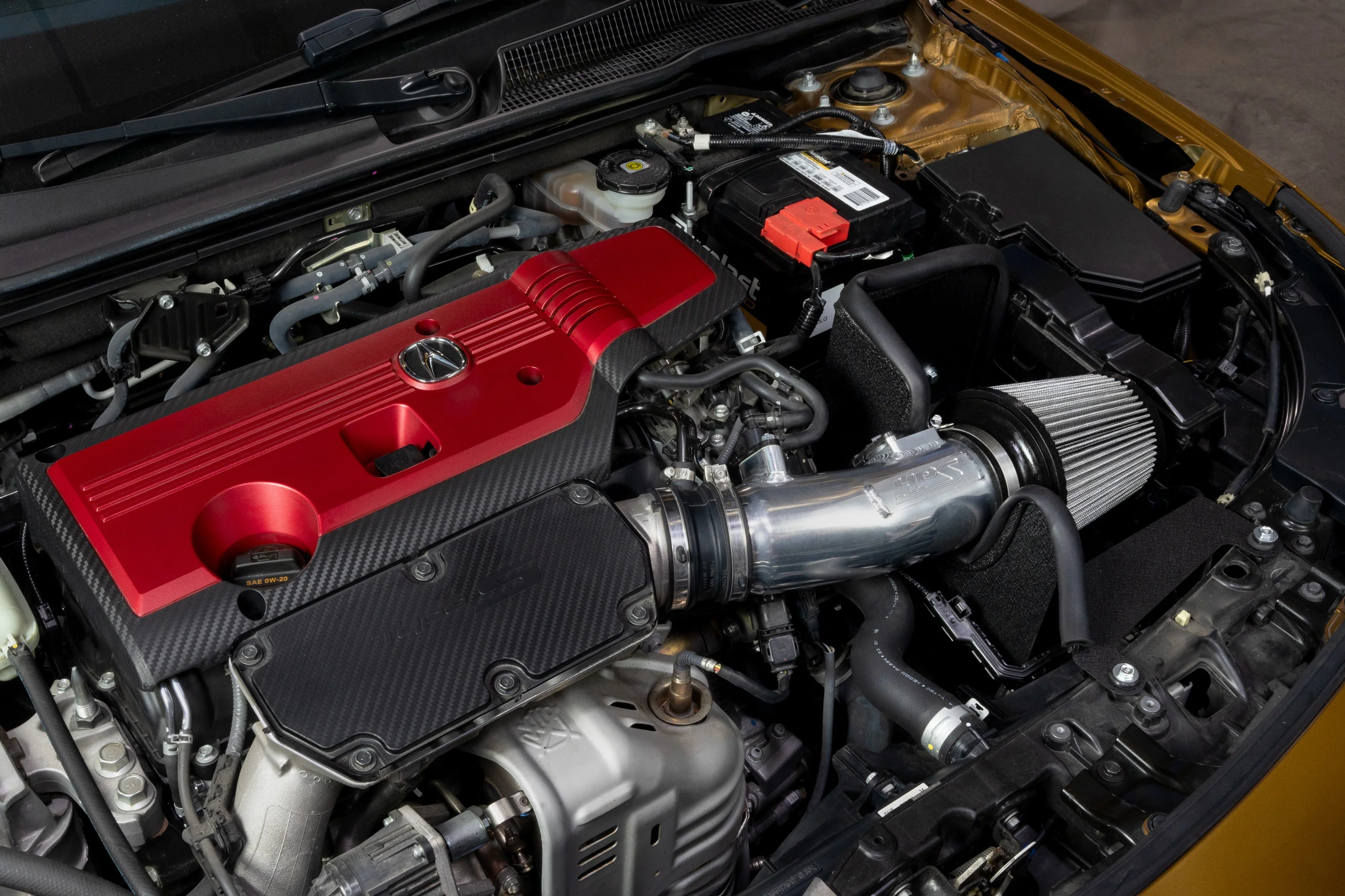HPS Performance Air Intake Kit Acura Integra Type S 2.0L (24-25) Polished / Black / Red / Blue - Image 7