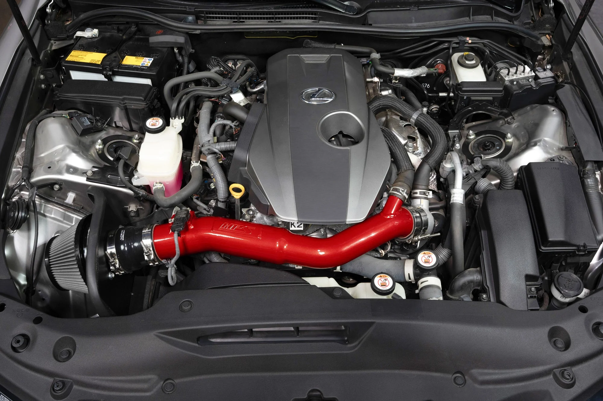 HPS Performance Air Intake Kit Lexus IS300 2.0L Turbo (21-25) w/ Heat Shield Black / Polished / Red / Blue - Image 10