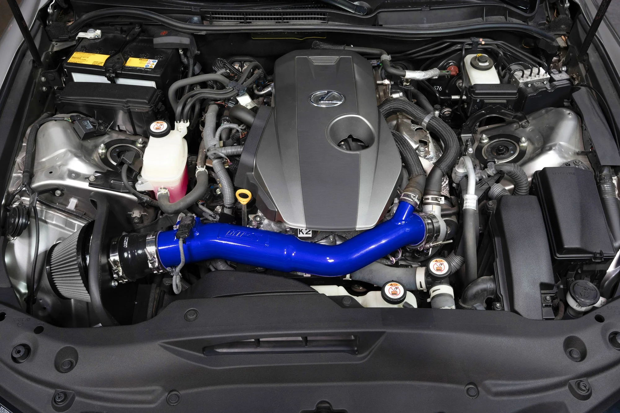 HPS Performance Air Intake Kit Lexus IS300 2.0L Turbo (21-25) w/ Heat Shield Black / Polished / Red / Blue - Image 11