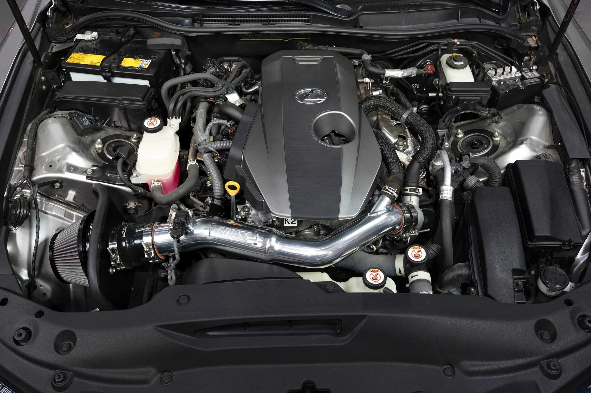 HPS Performance Air Intake Kit Lexus IS300 2.0L Turbo (21-25) w/ Heat Shield Black / Polished / Red / Blue - Image 9