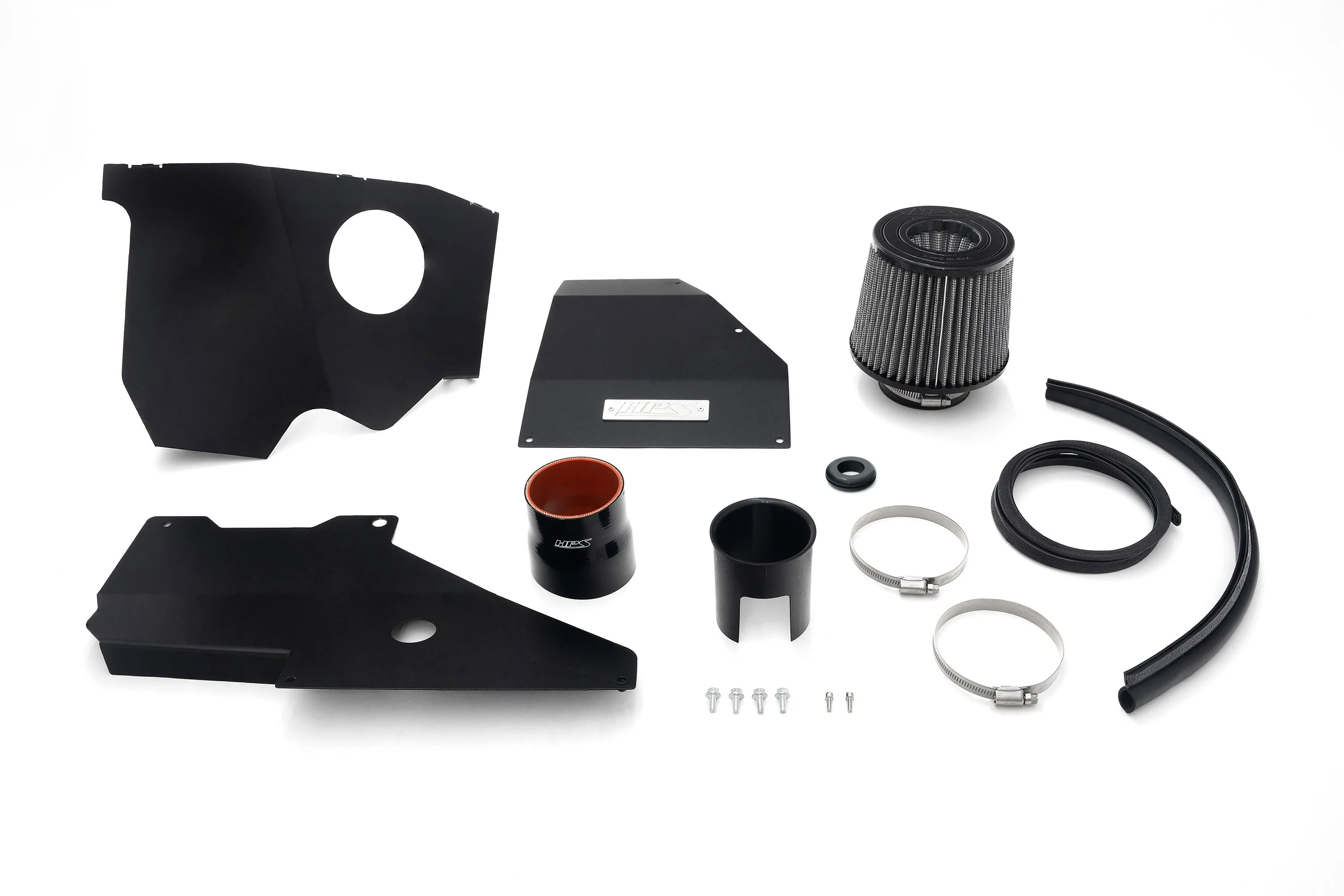 HPS Performance Air Intake Toyota 4Runner 2.4L Turbo (2025-2026) with Heat Shield - Polished / Red / Black / Blue - Image 5
