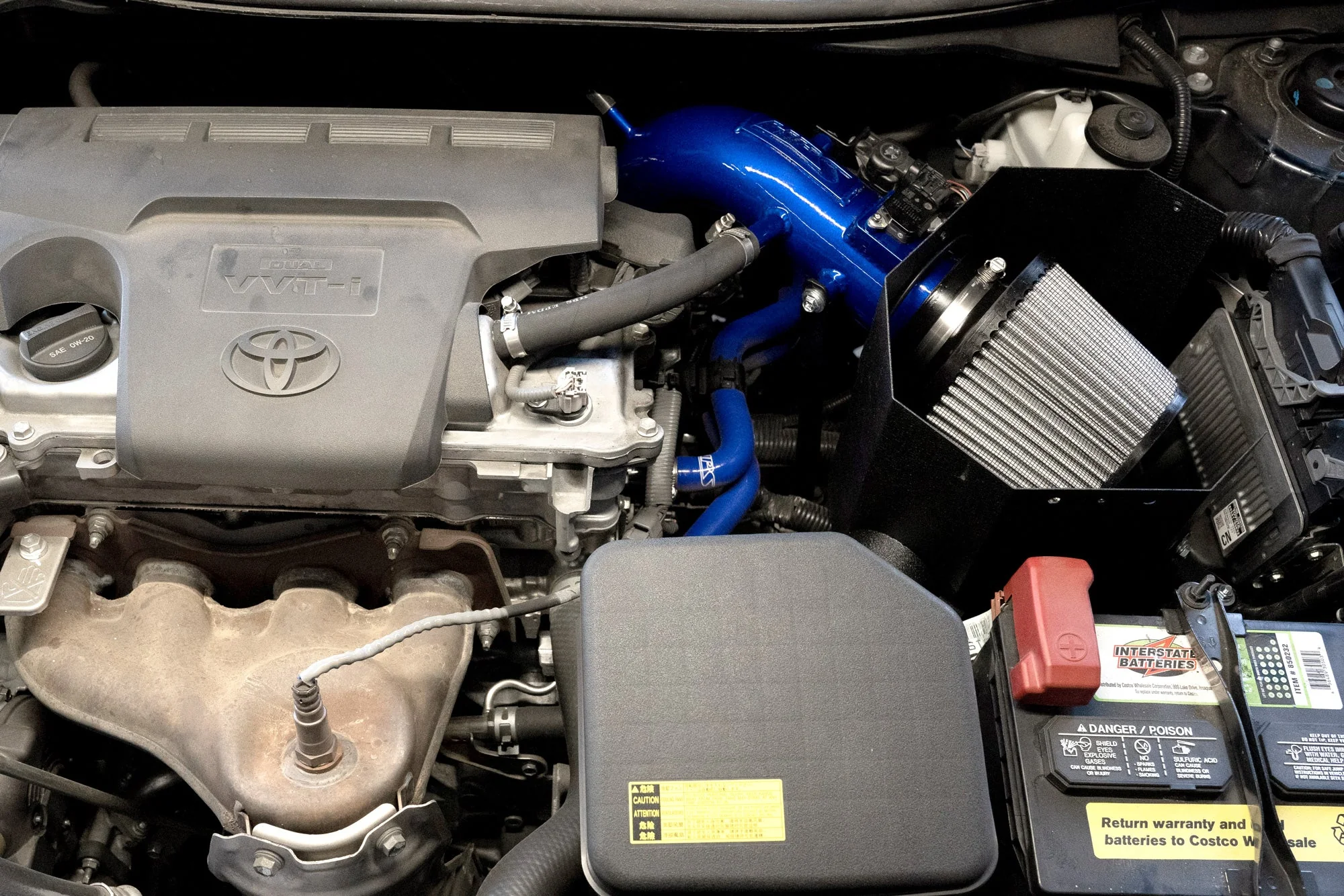 HPS Performance Air Intake Toyota Camry 2.5L (2012-2017) Blue / Polished / Red / Black 827-691 - Image 4