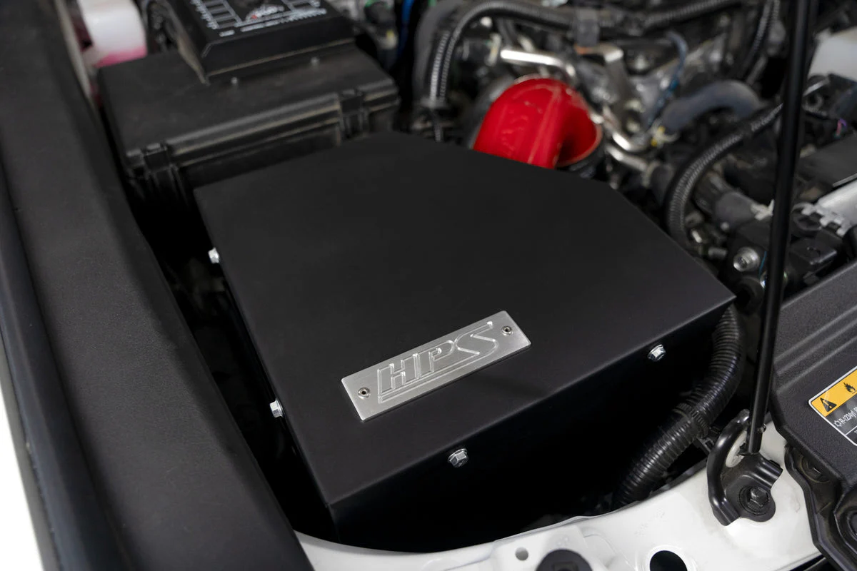 HPS Performance Air Intake Toyota Land Cruiser 2.4L Turbo (2024-2026) 827-786 - Polished / Red / Black / Blue - Image 4