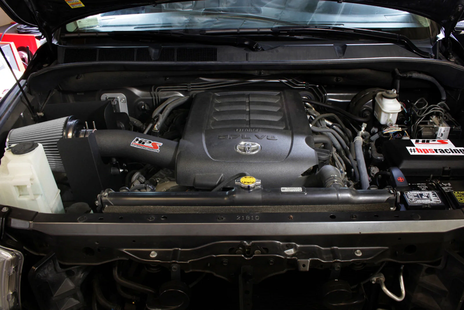 HPS Performance Air Intake Toyota Tundra 5.7L V8 (2007-2011) w/ Heat Shield - Red or Blue - Image 3