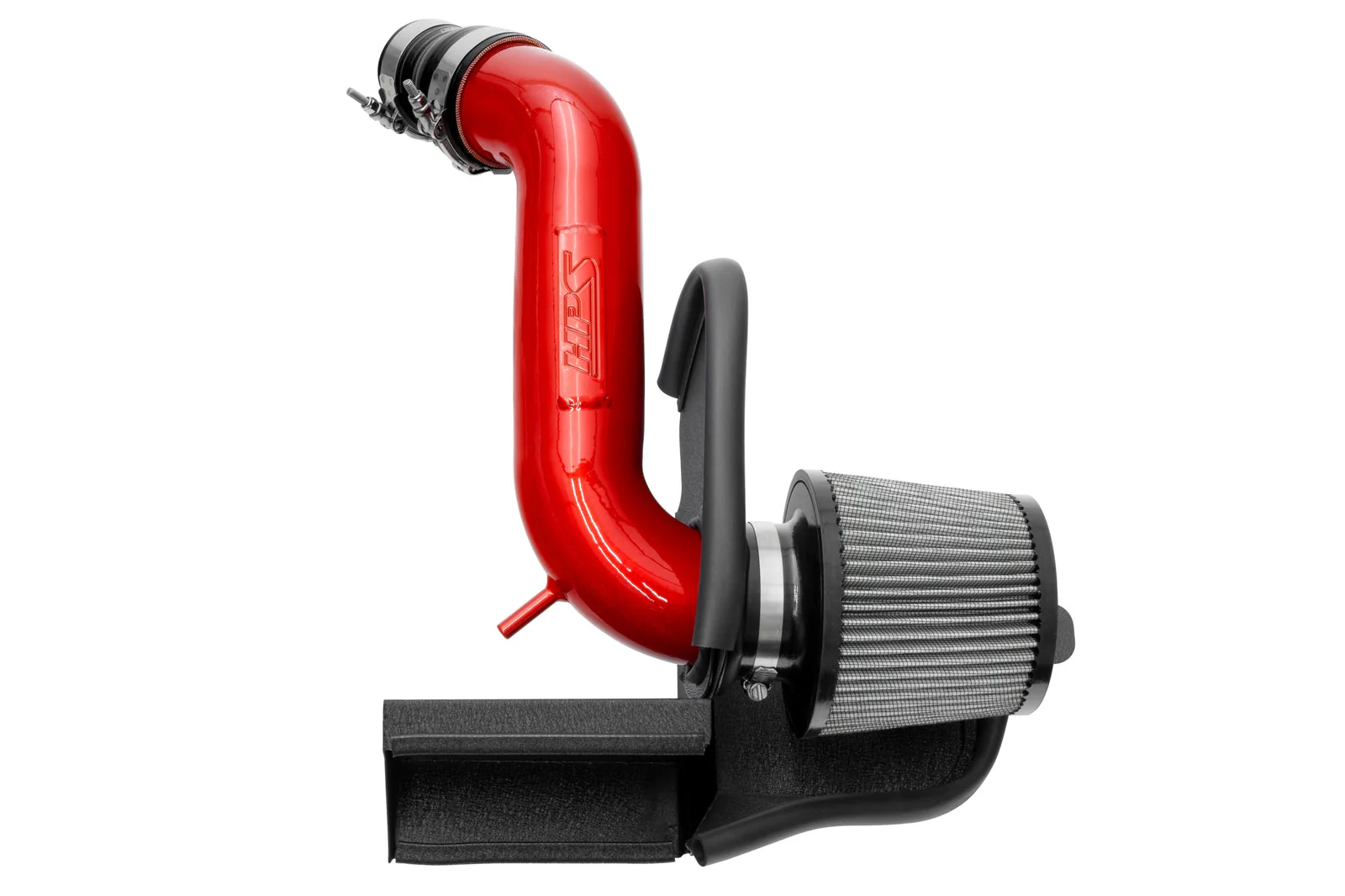 HPS Performance Air Intake VW Jetta 1.4T Turbo (2019-2021) with Heat Shield - Polished / Black / Red - Image 3