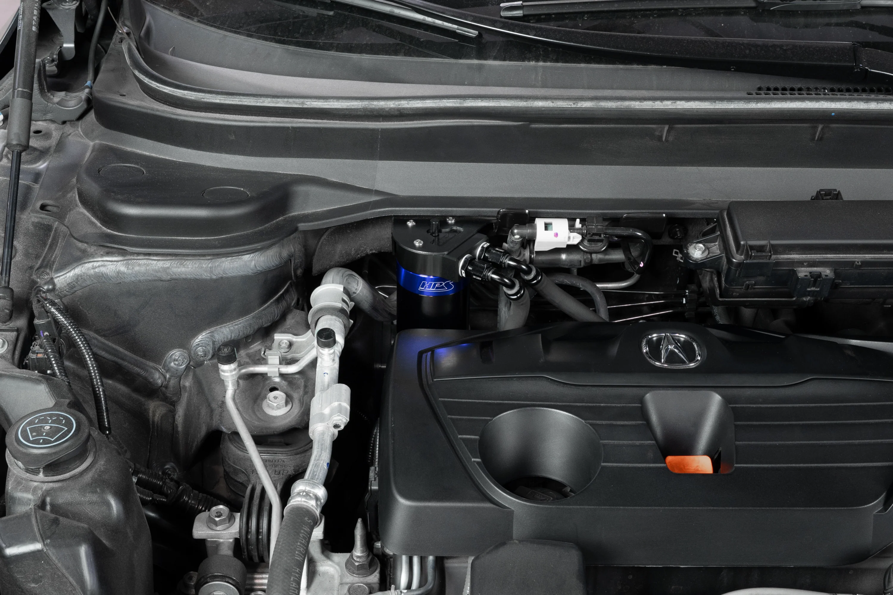 HPS Performance Oil Catch Can Acura RDX 2.0L Turbo (2019-2025) Red / Black / Blue 860-015 - Image 16