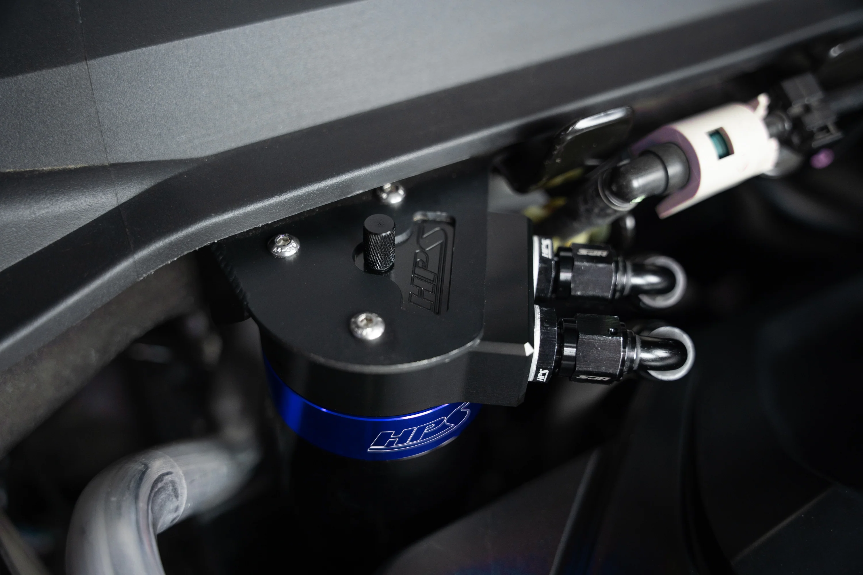 HPS Performance Oil Catch Can Acura RDX 2.0L Turbo (2019-2025) Red / Black / Blue 860-015 - Image 19