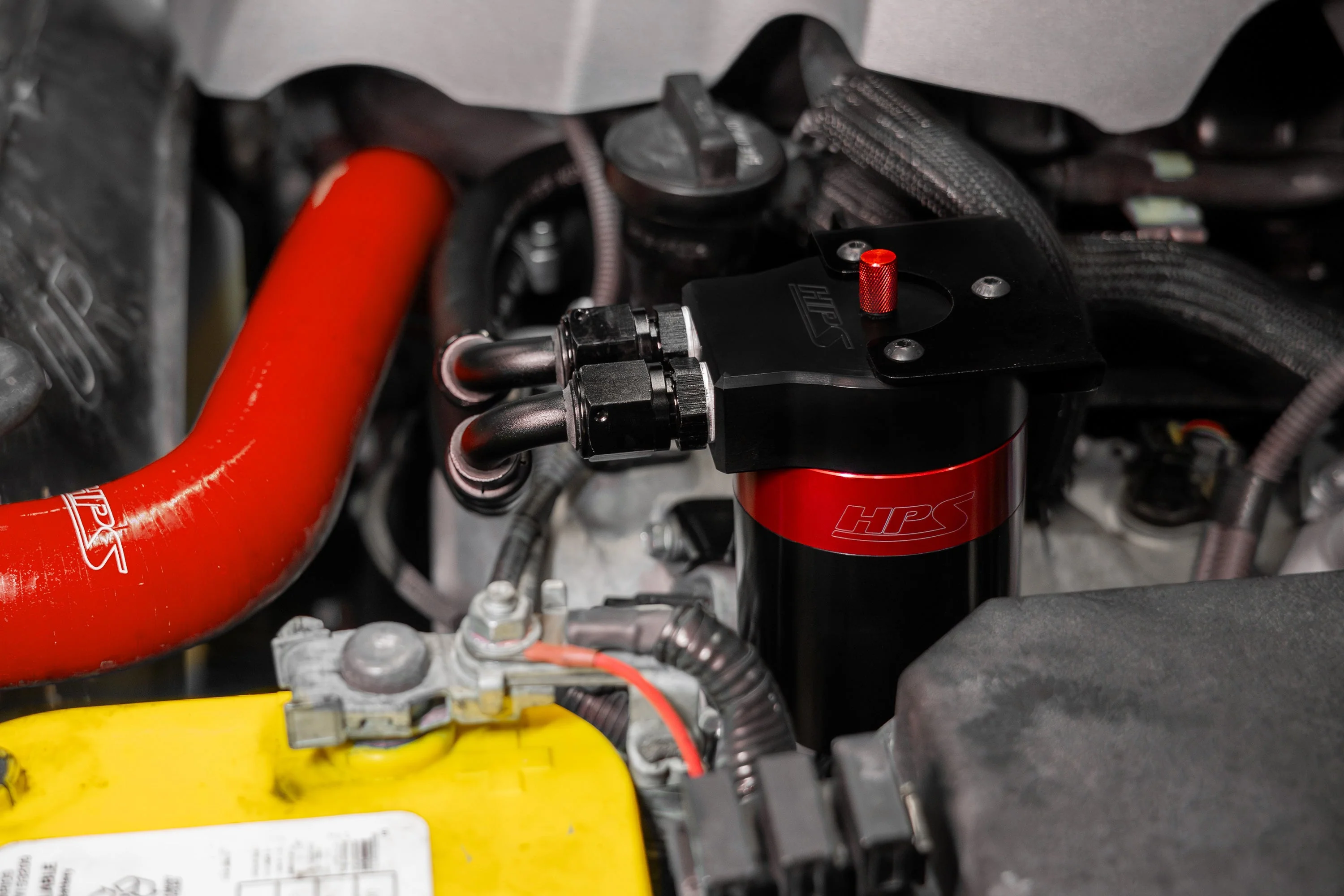 HPS Performance Aluminum Oil Catch Can Lexus GX460 4.6L V8 (2010-2023) 860-005 - Image 3
